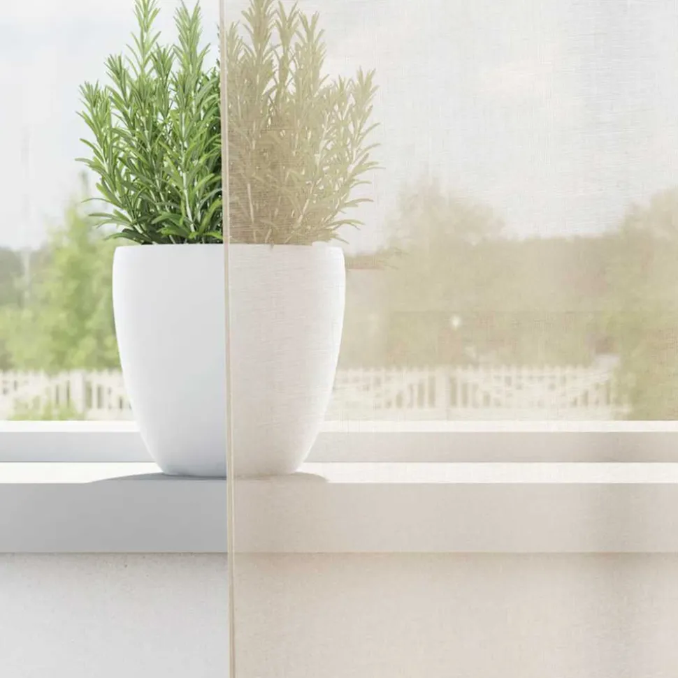 VIDAXL - Rideaux en voile avec œillets 2 pcs crème 140x175 cm