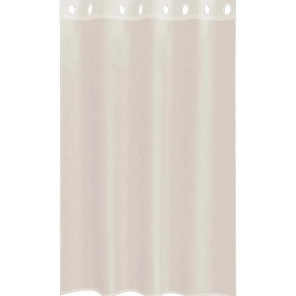 VIDAXL - Rideaux en voile avec œillets 2 pcs crème 140x175 cm