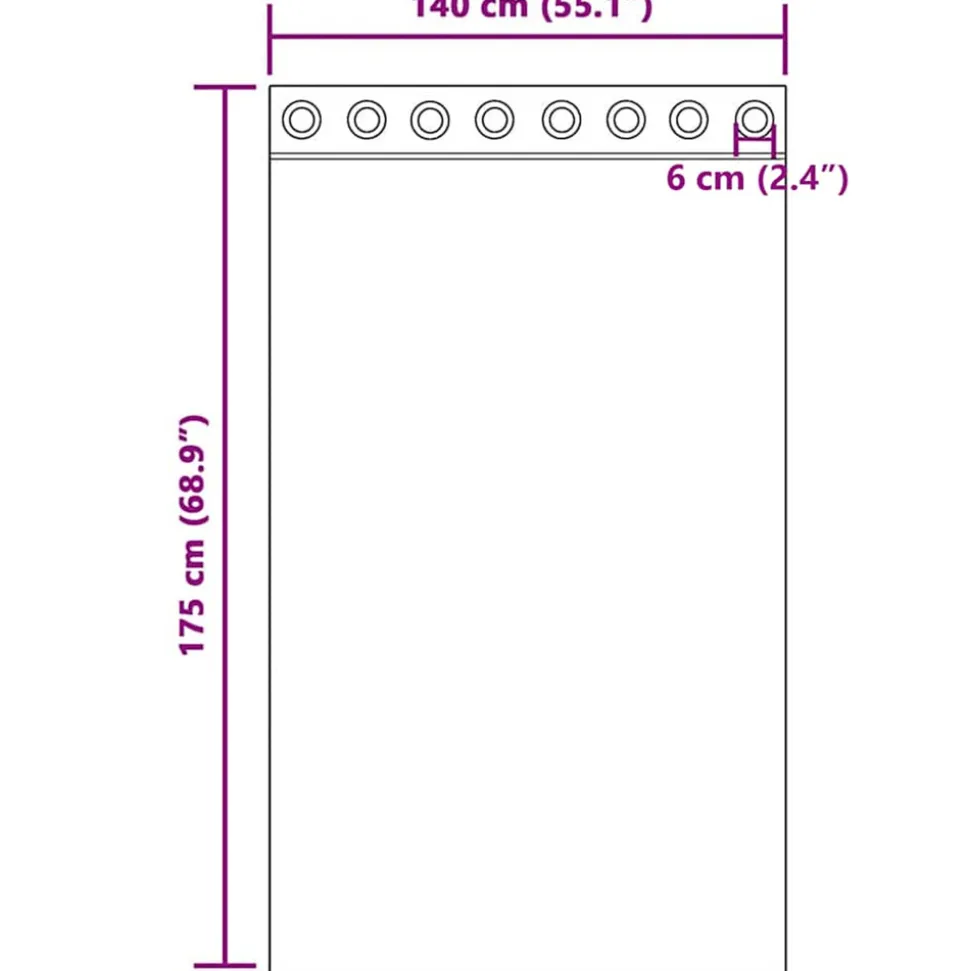 VIDAXL - Rideaux en voile avec œillets 2 pcs crème 140x175 cm