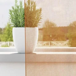 VIDAXL - Rideaux en voile avec œillets 2 pcs terre cuite