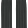 VIDAXL - Rideaux en voile avec passe-tringles 2 pcs noir