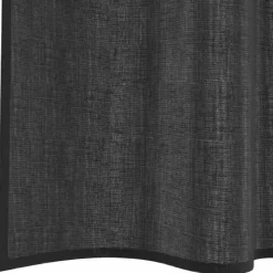 VIDAXL - Rideaux en voile avec passe-tringles 2 pcs noir