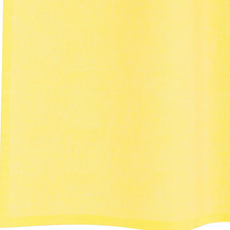 VIDAXL - Rideaux en voile avec œillets 2 pcs jaune