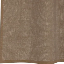 VIDAXL - Rideaux en voile avec œillets 2 pcs marron clair