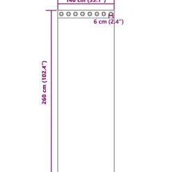 VIDAXL - Rideaux en voile avec œillets 2 pcs marron clair