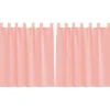 VIDAXL - Rideaux en voile avec passe-tringles 2 pcs rose