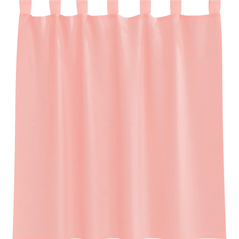 VIDAXL - Rideaux en voile avec passe-tringles 2 pcs rose