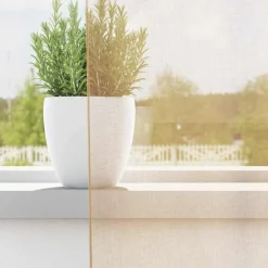 VIDAXL - Rideaux en voile avec passe-tringles 2 pcs sable