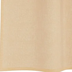 VIDAXL - Rideaux en voile avec passe-tringles 2 pcs sable