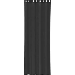 VIDAXL - Rideaux en voile avec œillets 2 pcs noir 140x300 cm