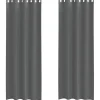 VIDAXL - Rideaux en voile avec œillets 2 pcs gris foncé 140x260 cm
