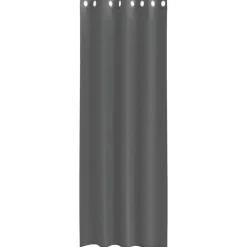 VIDAXL - Rideaux en voile avec œillets 2 pcs gris foncé 140x260 cm