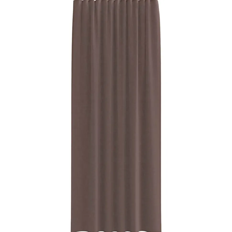 VIDAXL - Rideaux en voile avec passants 2 pcs marron