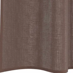 VIDAXL - Rideaux en voile avec passants 2 pcs marron