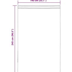 VIDAXL - Rideaux en voile avec passants 2 pcs marron