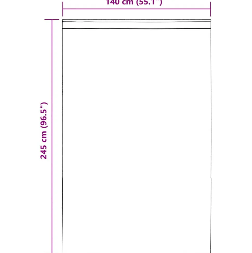 VIDAXL - Rideaux en voile avec passants 2 pcs marron