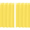 VIDAXL - Rideaux en voile avec œillets 2 pcs jaune