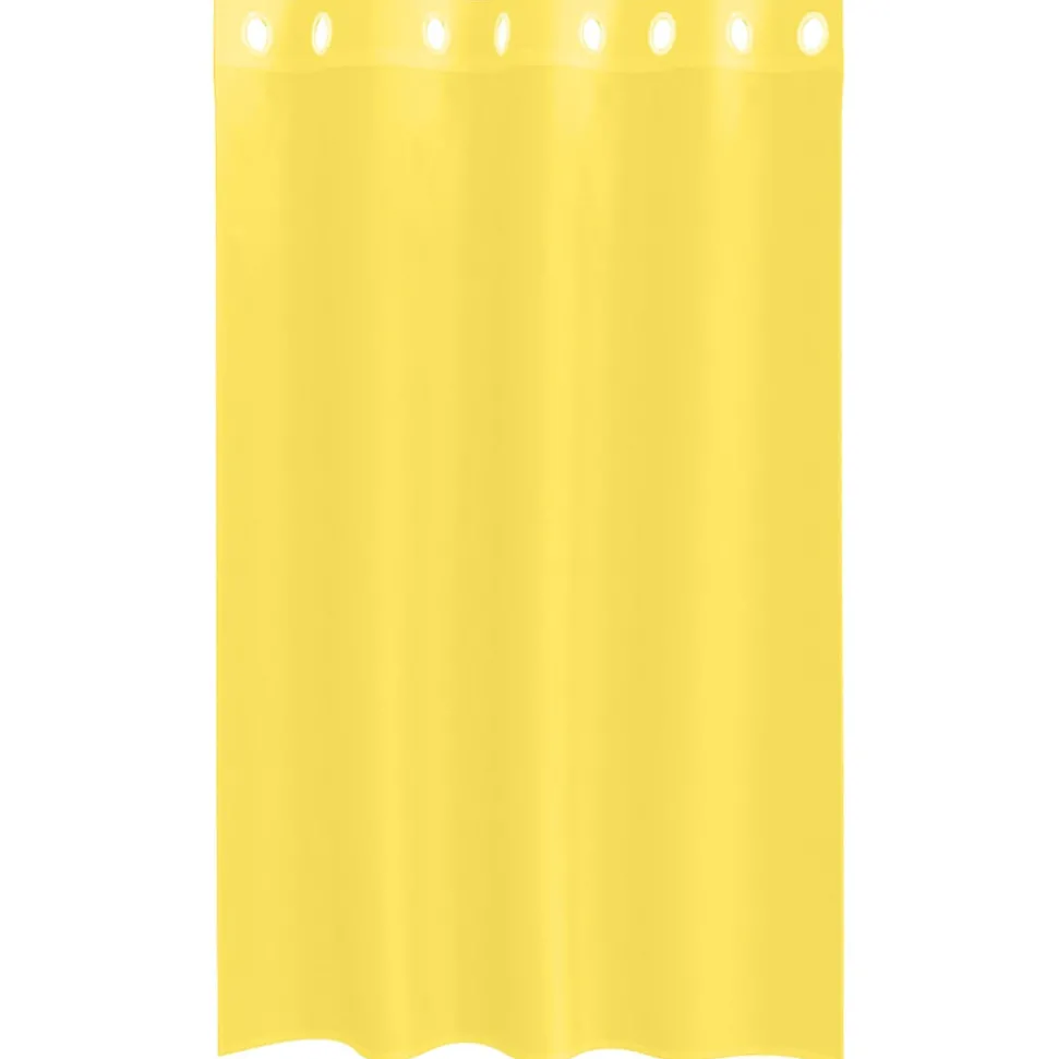VIDAXL - Rideaux en voile avec œillets 2 pcs jaune