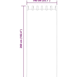 VIDAXL - Rideaux en voile avec passe-tringles 2 pcs rouge bordeaux