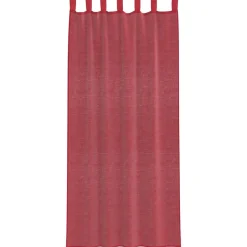 VIDAXL - Rideaux en voile avec boucles 2 pcs rouge bordeaux 140x245 cm