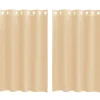 VIDAXL - Rideaux en voile avec œillets 2 pcs sable