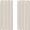 VIDAXL - Rideaux en voile avec œillets 2 pcs crème 140x225 cm