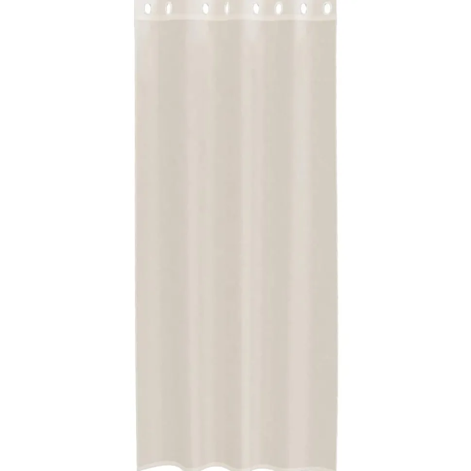 VIDAXL - Rideaux en voile avec œillets 2 pcs crème 140x225 cm