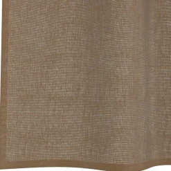 VIDAXL - Rideaux en voile avec œillets 2 pcs marron clair