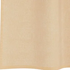 VIDAXL - Rideaux en voile avec passe-tringles 2 pcs sable