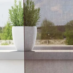 VIDAXL - Rideaux en voile avec passants 2 pcs marron