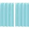 VIDAXL - Rideaux en voile avec œillets 2 pcs turquoise