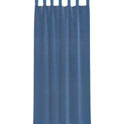 VIDAXL - Rideaux en voile avec passe-tringles 2 pcs bleu royal