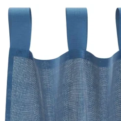 VIDAXL - Rideaux en voile avec passe-tringles 2 pcs bleu royal