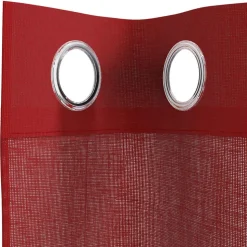 VIDAXL - Rideaux en voile avec œillets 2 pcs rouge bordeaux