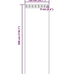 VIDAXL - Rideaux en voile avec œillets 2 pcs rouge bordeaux