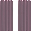 VIDAXL - Rideaux en voile avec œillets 2 pcs violet 140x225 cm