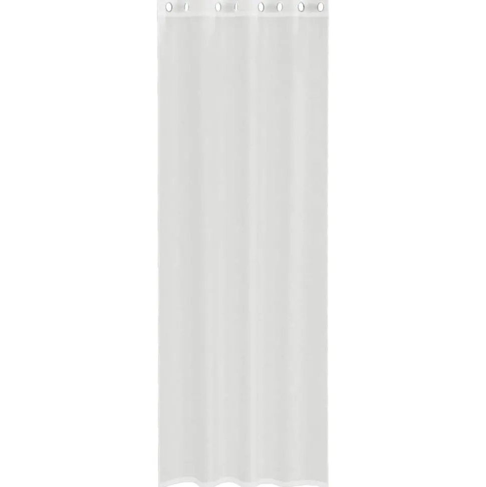 VIDAXL - Rideaux en voile avec œillets 2 pcs blanc