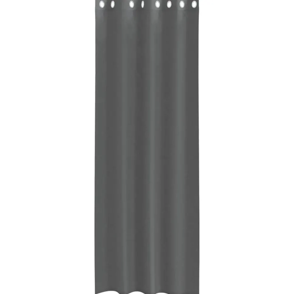 VIDAXL - Rideaux en voile avec œillets 2 pcs gris foncé 140x300 cm