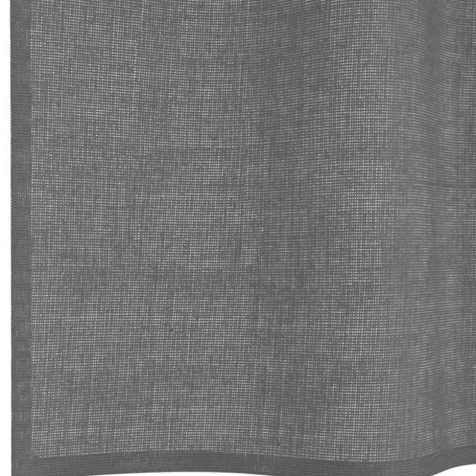 VIDAXL - Rideaux en voile avec œillets 2 pcs gris foncé 140x300 cm