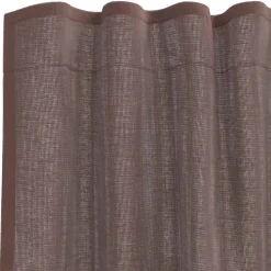 VIDAXL - Rideaux en voile avec passants 2 pcs marron