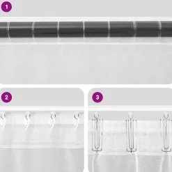 VIDAXL - Rideaux en voile avec passants 2 pcs marron