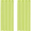 VIDAXL - Rideaux en voile avec œillets 2 pcs vert pomme 140x225 cm