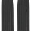 VIDAXL - Rideaux en voile avec passe-tringle 2 pcs noir