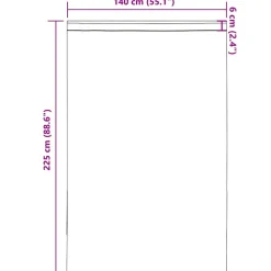 VIDAXL - Rideaux en voile avec passe-tringle 2 pcs noir