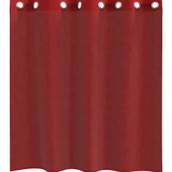 VIDAXL - Rideaux en voile avec œillets 2 pcs rouge bordeaux