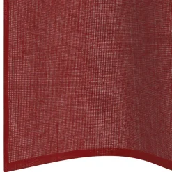VIDAXL - Rideaux en voile avec œillets 2 pcs rouge bordeaux