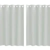 VIDAXL - Rideaux en voile avec œillets 2 pcs gris clair 140x175 cm