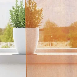 VIDAXL - Rideaux en voile avec œillets 2 pcs orange 140x300 cm