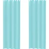 VIDAXL - Rideaux en voile avec œillets 2 pcs turquoise