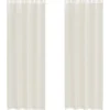 VIDAXL - Rideaux en voile avec œillets 2 pcs crème 140x300 cm